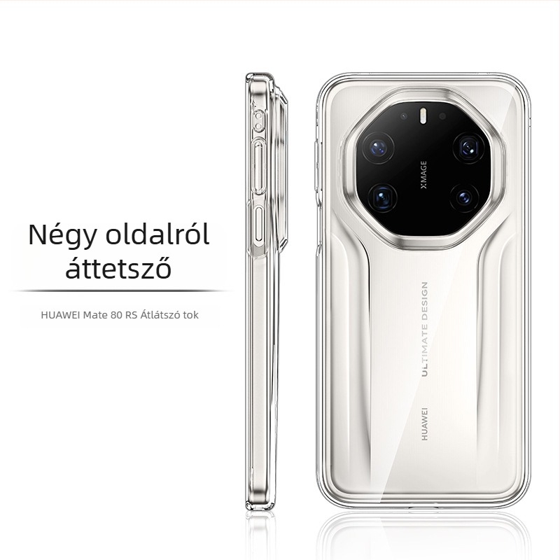 Huawei Mate80RS védőtok, PVC anyag, Forró préseléses kivitel, Leesés elleni védelem, Erős mágneses vonzás
