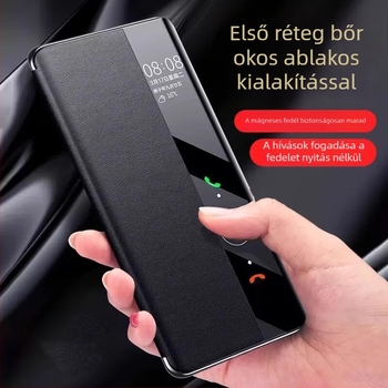 Huawei Mate70 Pro bőr mágneses flip tok