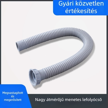 Konyhai mosogatóhoz való menetes lefolyócső, vastagított kivitel, 56–58 mm átmérő