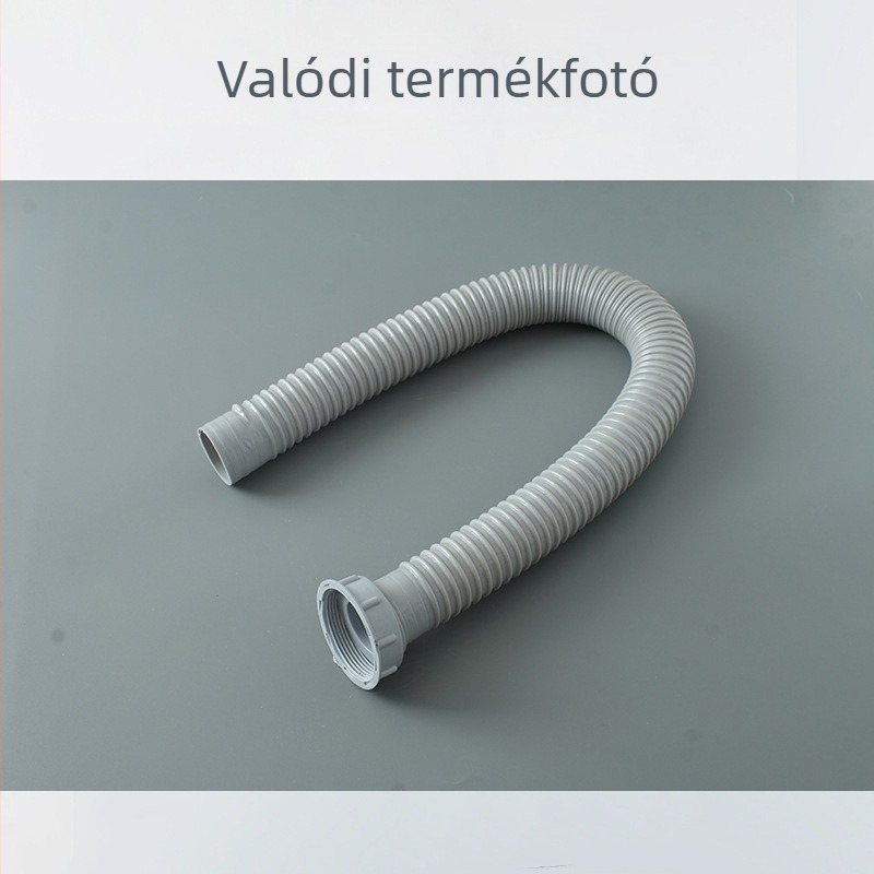 Konyhai mosogatóhoz való menetes lefolyócső, vastagított kivitel, 56–58 mm átmérő
