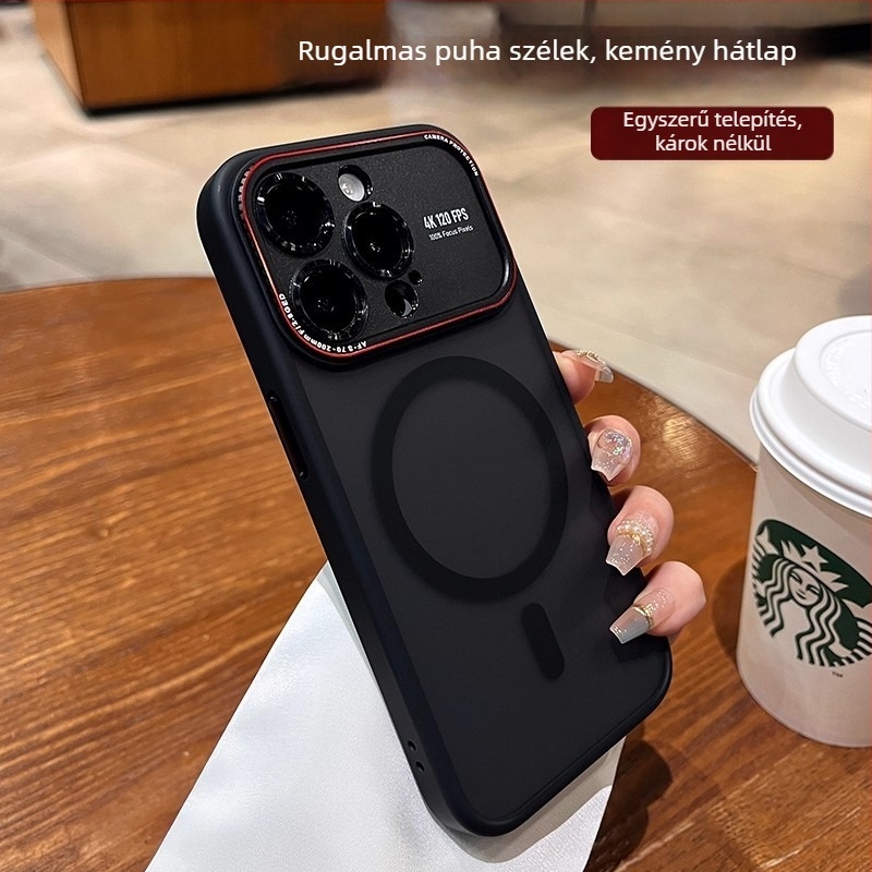 iPhone‑hoz készült kemény tokozású tok – PC anyag, IMD kivitelezés, kopásálló és ütésálló védelem, kompatibilis iPhone 11, 12, 12 Pro, 12 Pro Max, 13, 13 Pro, 13 Pro Max, 14, 14 Pro, 14 Pro Max