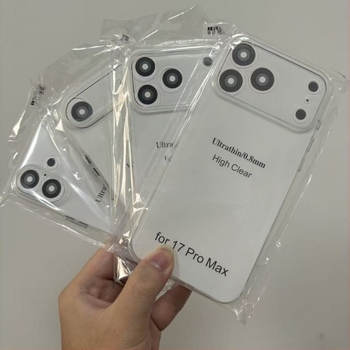 Shell TPU ultra vékony tok iPhone 17/16 Pro Max/15 Pro – Átlátszó védőtok hőelvezetési nyílásokkal (injektáló formázás)