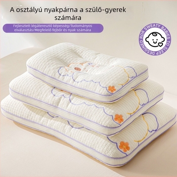 Gyerekeknek való nyaki párna - téglalap alakú, töltet: poliészter rost, huzat: poliészter, gyerekek számára, tömege 0,55–1,0 kg