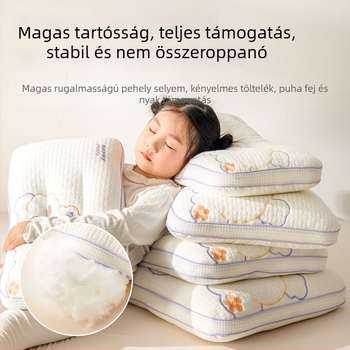 Gyerekeknek való nyaki párna - téglalap alakú, töltet: poliészter rost, huzat: poliészter, gyerekek számára, tömege 0,55–1,0 kg