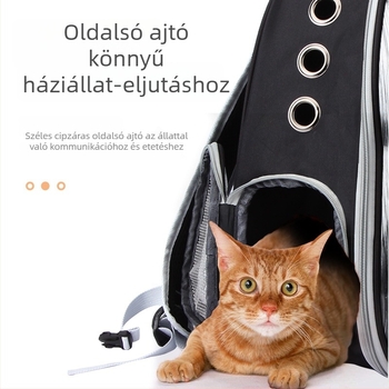 Kutyáknak és macskáknak készült hátizsák kirándulásokhoz — nylon, 55L kapacitás, közepes keménység, Suijie bag