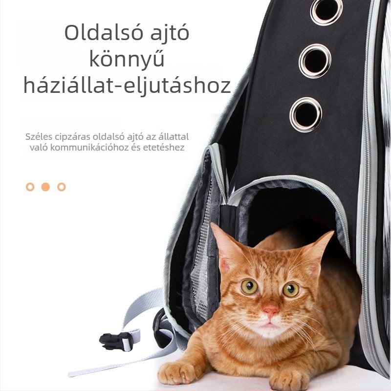 Kutyáknak és macskáknak készült hátizsák kirándulásokhoz — nylon, 55L kapacitás, közepes keménység, Suijie bag