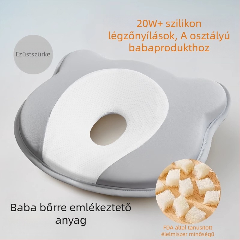 Újszülött fejformázó párna memóriahabból — a fej alakjának korrekciója, medve alakú vagy barázda alakú