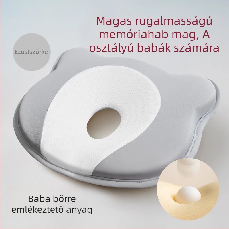 Újszülött fejformázó párna memóriahabból — a fej alakjának korrekciója, medve alakú vagy barázda alakú