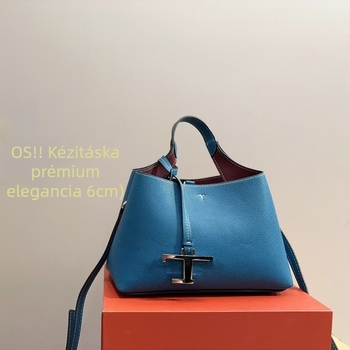 Női valódi bőrből készült kézitáska PU béléssel, street-stílus, horizontális négyszögletes forma, puha felépítés, ID-zseb