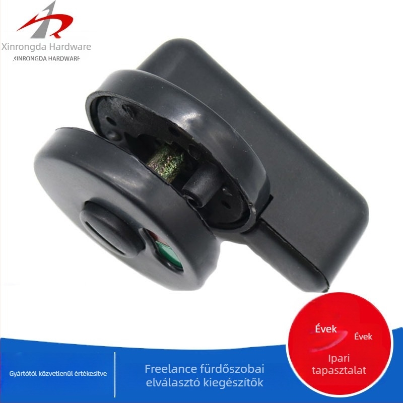 Fürdőszobai válaszfal ajtózár indikátorral, műanyag, modell SL-ST01, felület: kompressziós öntés, stílus: modern egyszerűség