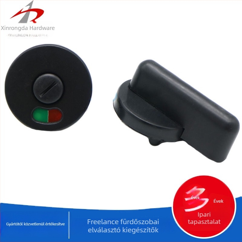 Fürdőszobai válaszfal ajtózár indikátorral, műanyag, modell SL-ST01, felület: kompressziós öntés, stílus: modern egyszerűség