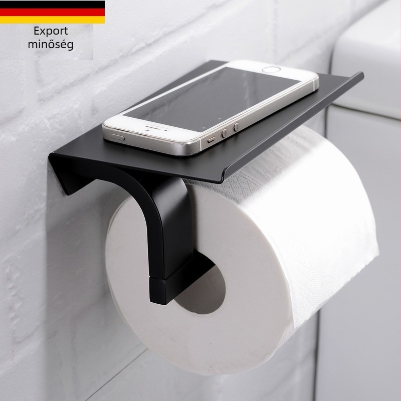 WC papírtartó 304 rozsdamentes acélból, elektroplatált felülettel, Anchensen márka, modern minimalista stílus