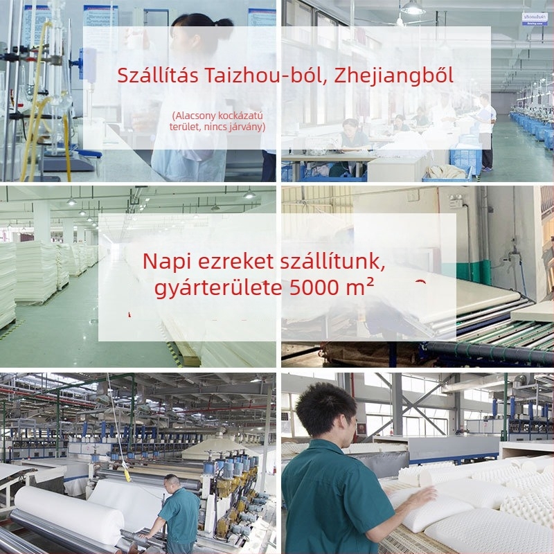 Természetes latexből készült párna otthoni használatra, téglalap alakú, nyaki támasz, felnőtteknek, kötött huzat, latex tartalom 90% feletti, magasság 10–15 cm, súly 1,5–2 kg