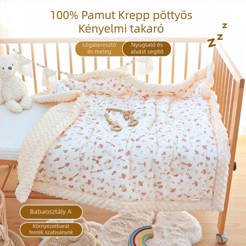 Baba takaró – tiszta pamut anyag, poliészter töltet, téli szezon, újszülött számára, testreszabható