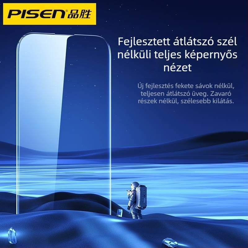 Pisen HD-edzett üveg kijelzővédő iPhone 13/13 Pro/Max és iPhone 14/14 Pro/Max
