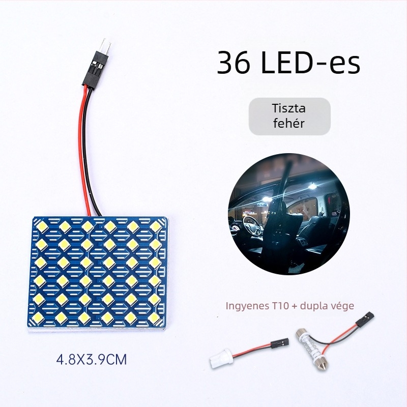 24V autó olvasólámpa 5730 SMD magas fényerővel, 1080–1500 lm, 0,5 W, anyag: vastag üvegszálas tábla