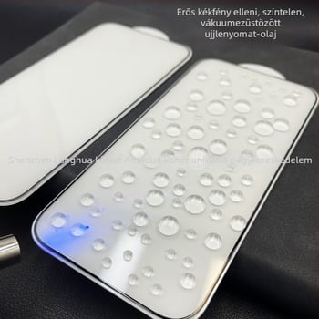 Amy Shield Edzett üveg kijelzővédő iPhone 12–14-es készülékeihez — HD tisztaság, ujjlenyomat-mentes, kékfény elleni védelem