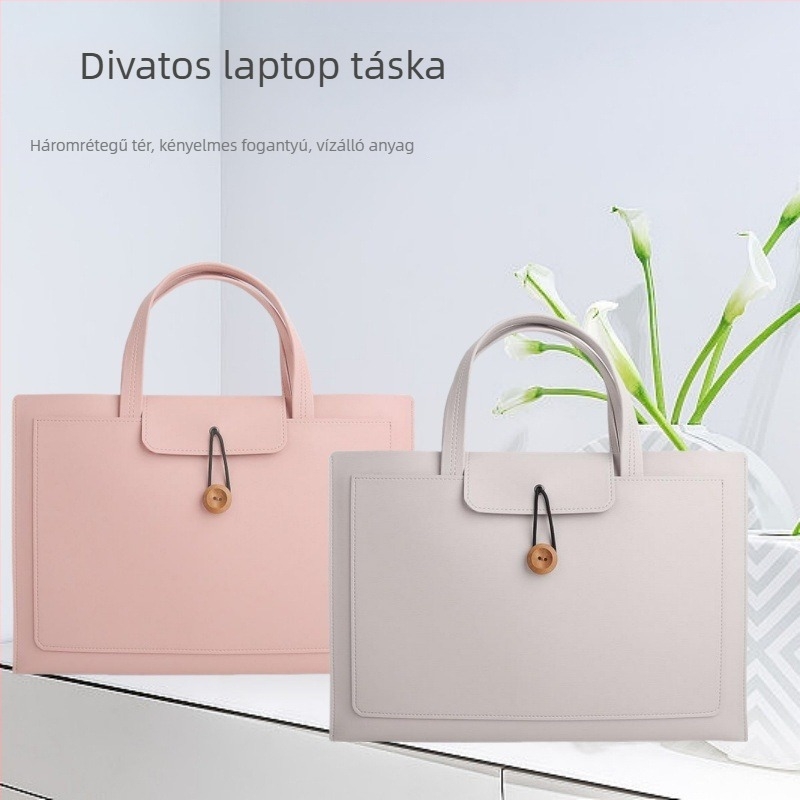 Laptop táska városi egyszerű stílussal, poliészter bélés, 2025 tavaszi kiadás, kompatibilis Lenovo, Xiaomi, Huawei MateBook 14, Apple MacBook és Xiaoxin
