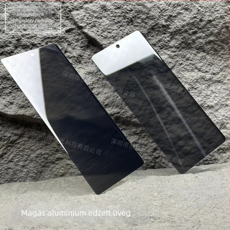 Huawei Mate X7/X6/X5/X3 előlapi edzett üveg védőfólia – ívelt élek, kémkamera elleni védelem, önjavító