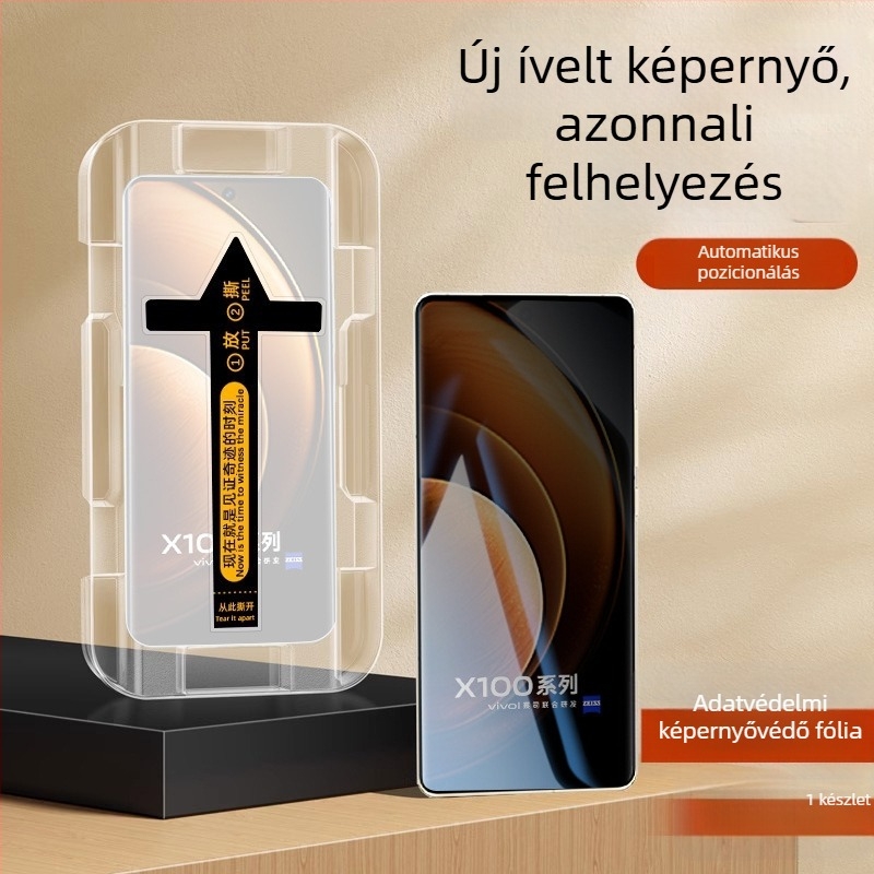 Ujjlenyomat-mentes edzett üveg kijelzővédő vivo X100, X100 Pro és X90 Pro