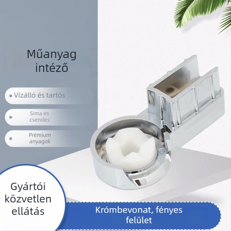Műanyag fürdőszobai forgócsukló zuhanykabinhoz — ABS anyag, krómozott felület, modern minimalist stílus — Xuan Fan