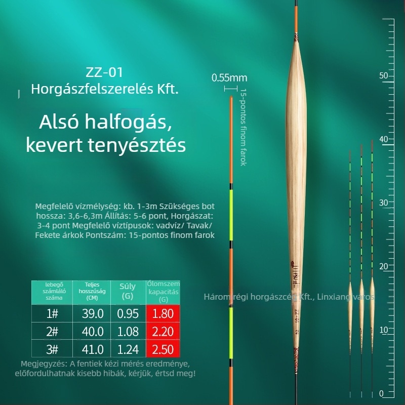 Three Old Man reed horgászúszó vertikális sodrásra