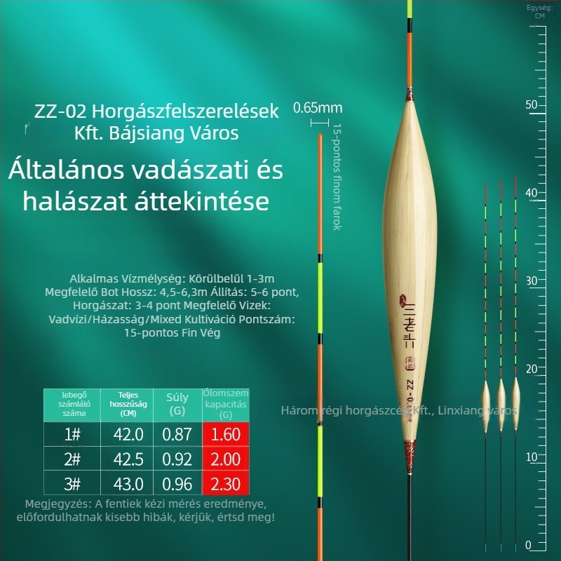 Three Old Man reed horgászúszó vertikális sodrásra