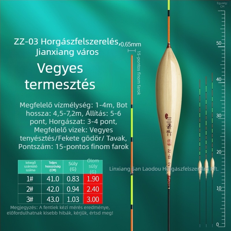 Three Old Man reed horgászúszó vertikális sodrásra