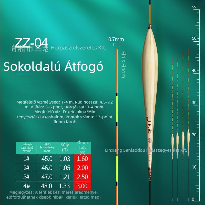 Three Old Man reed horgászúszó vertikális sodrásra