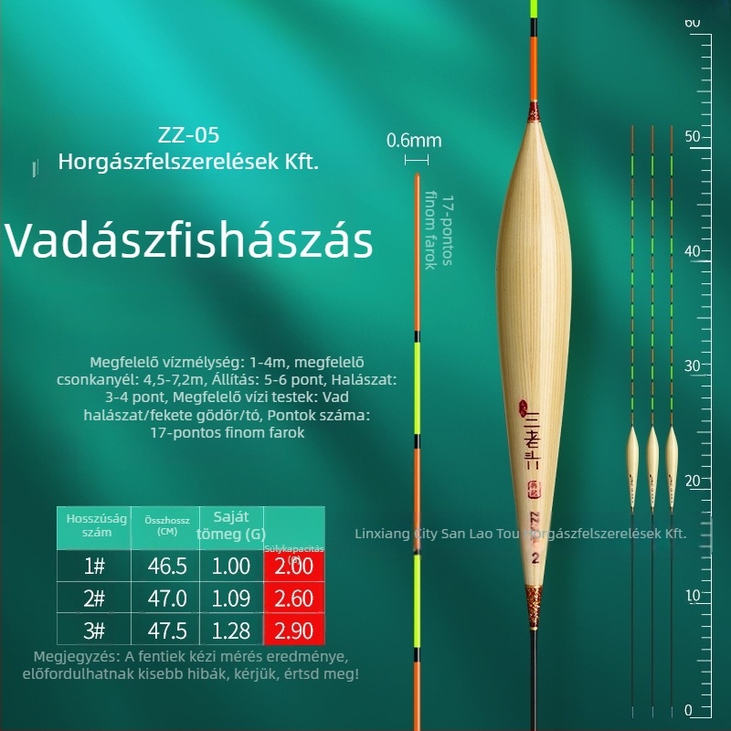 Three Old Man reed horgászúszó vertikális sodrásra