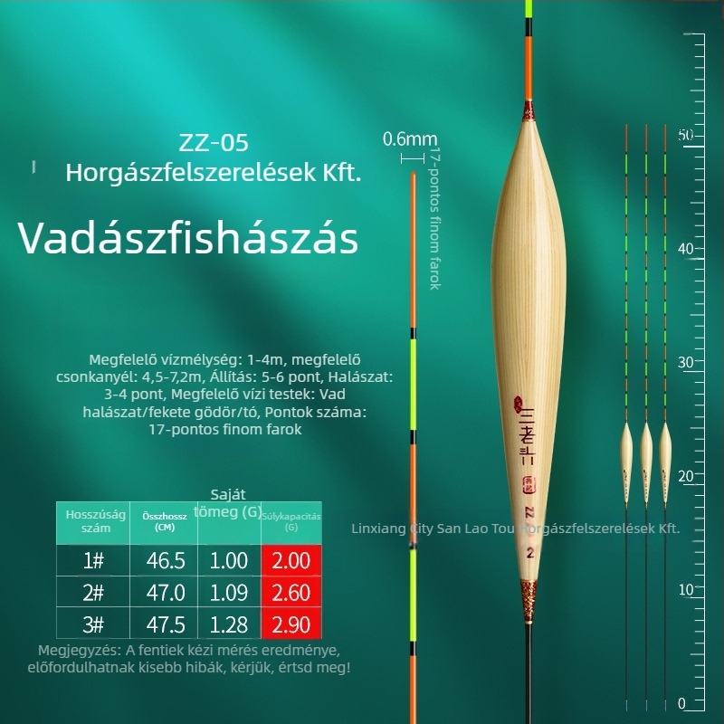 Three Old Man reed horgászúszó vertikális sodrásra