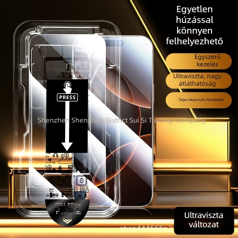 iPhone 14 Pro Max edgeless üveg kijelzővédő – teljes képernyős védelem, adatvédelmi funkció