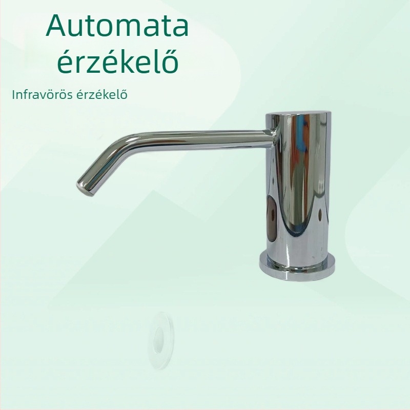 Mosdóhoz automata szenzoros szappanadagoló – infravörös szenzor, réz, elektroplakálás, modern minimalista stílus
