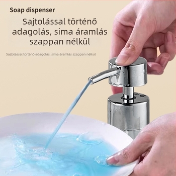 Többfunkciós integrált szappanadagoló csaptelep – ABS, elektroplatinálás, DTQJ márka, kézi működtetés