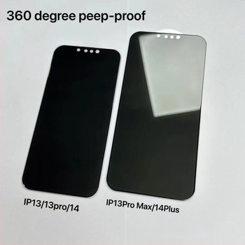 Adatvédelmi edzett üveg kijelzővédő iPhone 13–16 készülékekhez, 360°