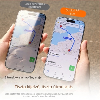 HBQ előtti képernyővédő fólia – magas minőségű alumínium üvegből, Anti-Reflex, HD, karcolásálló, teljes képernyő, iPhone 17 Pro Max-hoz