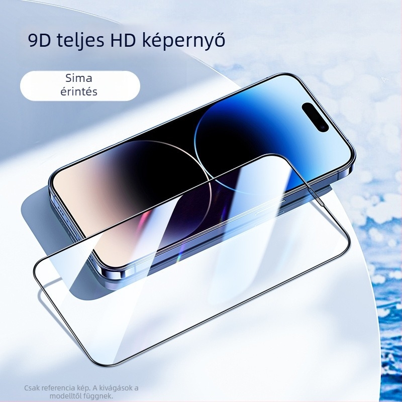 Apple előlapi edzett üveg kijelzővédő – HD felbontású, ujjlenyomat-mentes, nem teljes lefedettség