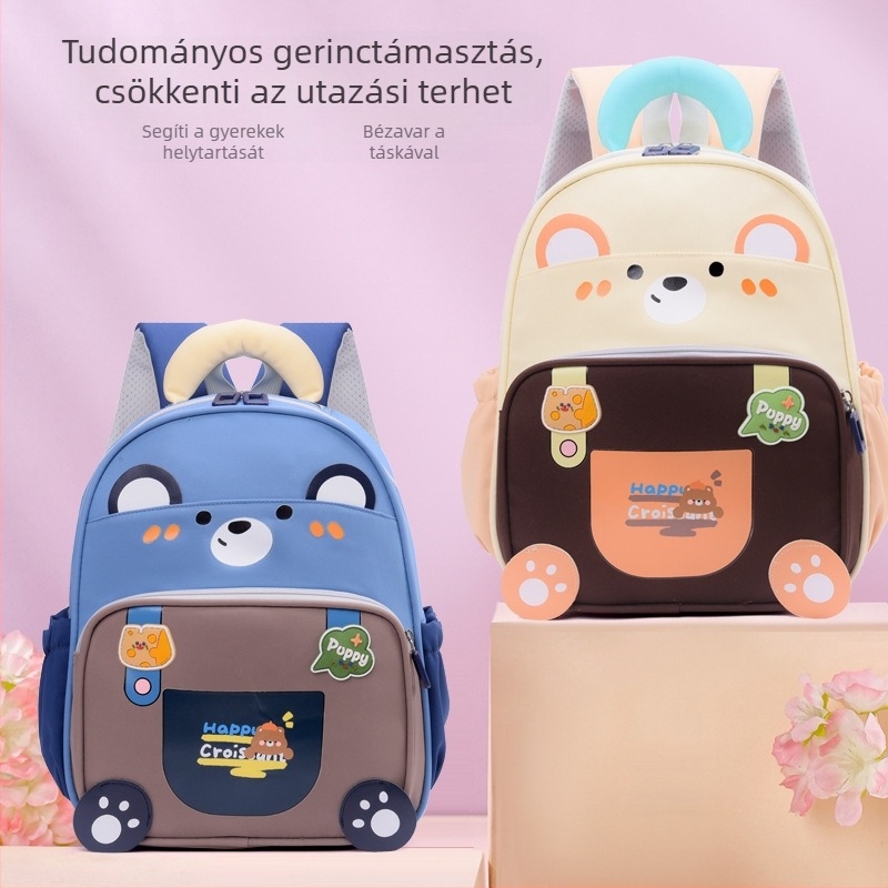 MB óvodai hátizsák, Oxford anyag, légpárnás vállpántok, anime rajzfilm minta, 4–7 éveseknek