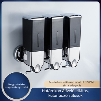 ABS anyagú szappanadagoló, kézi nyomású működés, modern minimalista stílus, testreszabható feldolgozási technológia