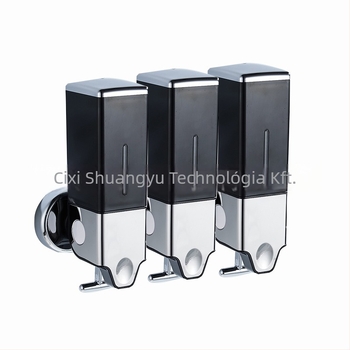 ABS anyagú szappanadagoló, kézi nyomású működés, modern minimalista stílus, testreszabható feldolgozási technológia