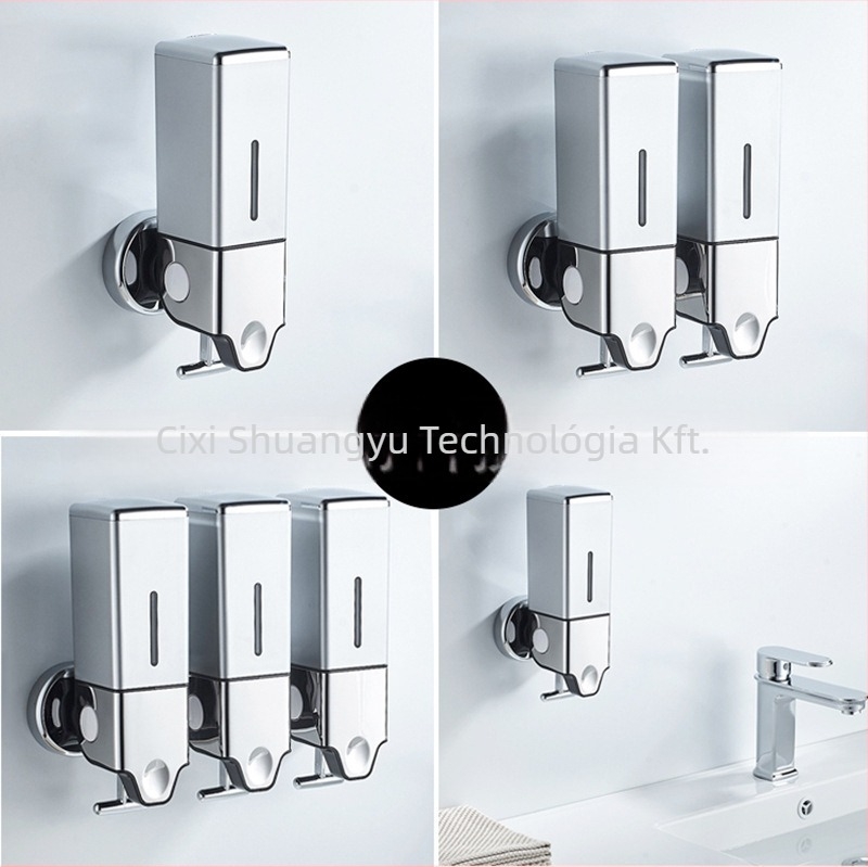 ABS anyagú szappanadagoló, kézi nyomású működés, modern minimalista stílus, testreszabható feldolgozási technológia