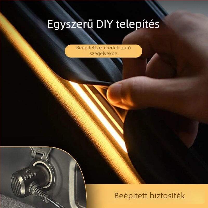Yu7 csomagtartó környezeti LED világítás – dekoratív világítás, szilikon+LED, 12V, 8W, Yu7 modell, kompatibil Yu7