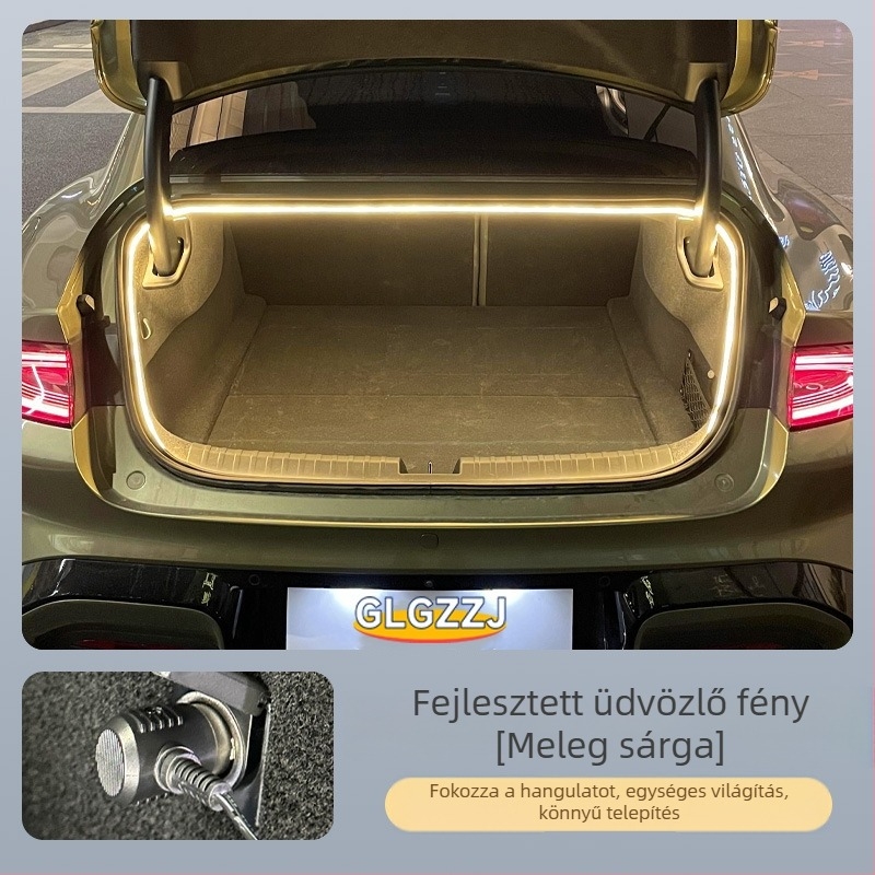 Yu7 csomagtartó környezeti LED világítás – dekoratív világítás, szilikon+LED, 12V, 8W, Yu7 modell, kompatibil Yu7
