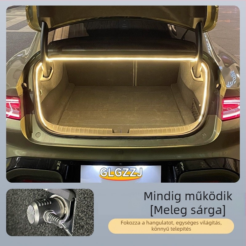 Yu7 csomagtartó környezeti LED világítás – dekoratív világítás, szilikon+LED, 12V, 8W, Yu7 modell, kompatibil Yu7