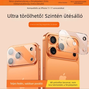 iPhone hátsó kamera védő — Márka YOT, Edzett üveg, Teljes lefedettség, Kompatibilis iPhone 12, 14, 13