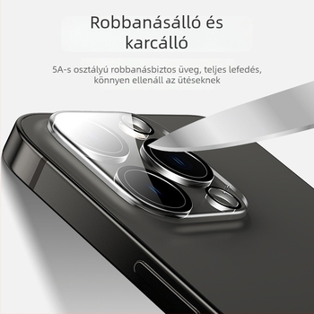 iPhone hátsó kamera védő — Márka YOT, Edzett üveg, Teljes lefedettség, Kompatibilis iPhone 12, 14, 13
