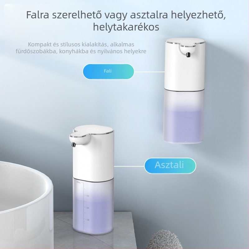 P9 automata habzó szappan adagoló, falra szerelhető, mozgásérzékelős kézmosáshoz