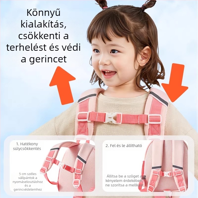 Óvodai nyuszis hátizsák, uniszex, 3 éveseknek, névtáblával, kimozdulásokhoz