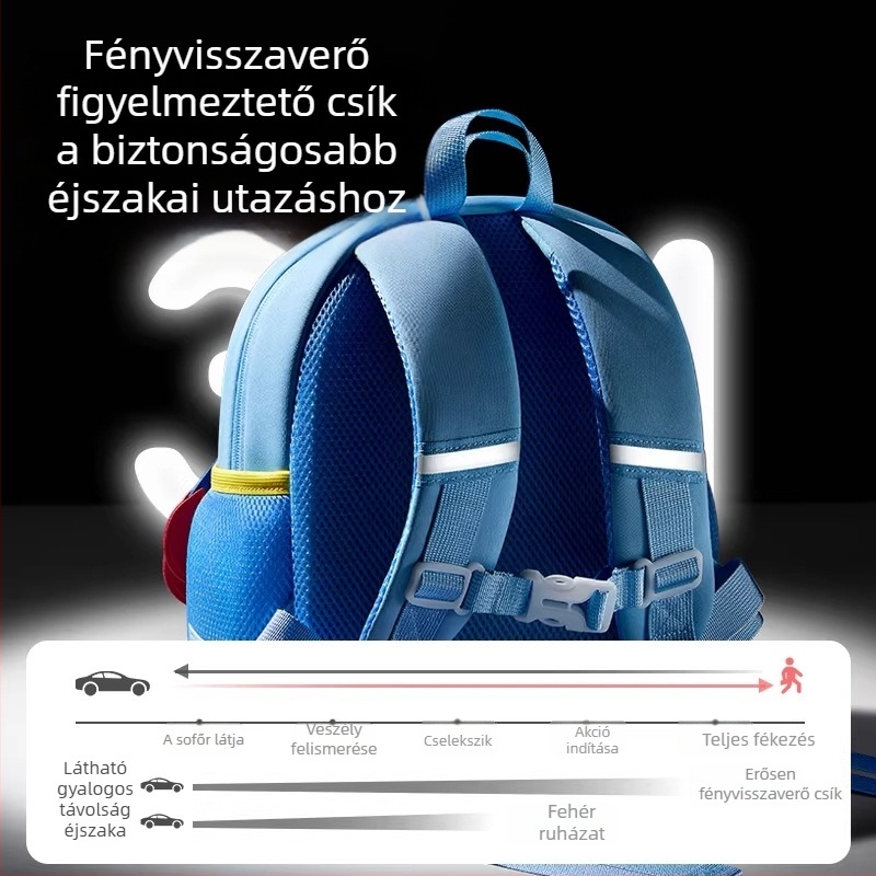 Óvodai nyuszis hátizsák, uniszex, 3 éveseknek, névtáblával, kimozdulásokhoz
