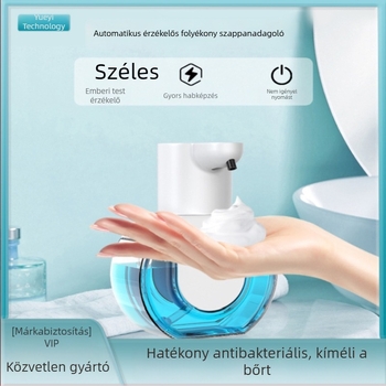 Automatikus érzékelős szappanadagoló, falra szerelhető, habzó szappan a fürdőszobába, modern kialakítás
